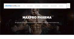 Desktop Screenshot of maxpropharma.com
